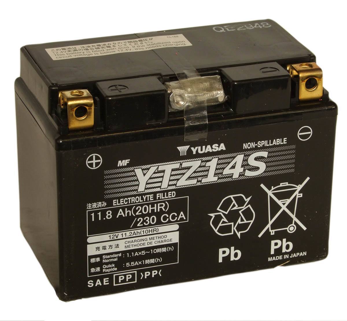 Yuasa YTZ14S Motorbike Battery